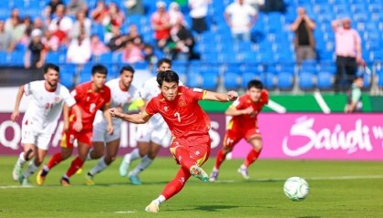 创造历史，越南U23首次在U23亚洲杯小组赛中全胜晋级